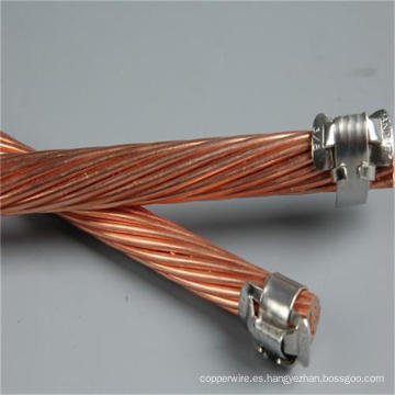 Alambre de acero revestido de cobre del cable del filamento de acero para la línea de la electricidad